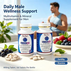 Tabletas de Fertilidad Masculina Wins Town, Multivitamínicas Naturales con Zinc y Selenio, Apoyo al Equilibrio Hormonal, Salud Reproductiva, Tabletas Dietéticas - Product Image 3