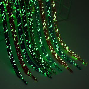 Cordones Luminosos de Moda al por Mayor con Diseño de Flores de Anacardo y Color Degradado que Brillan en la Oscuridad para AJ1, AF1 y <span class=keywords><strong>Blazer</strong></span> - Product Image 4