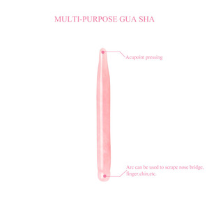 Herramienta de belleza de cuarzo rosa con punta en forma, lápiz de Jade para puntos de acupuntura, varita Gua Sha de Jade de alta calidad - Product Image 5