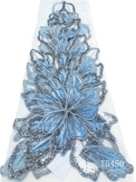 Tissu en velours africain de luxe pour robe de femme, couture, broderie, matériau de mariage