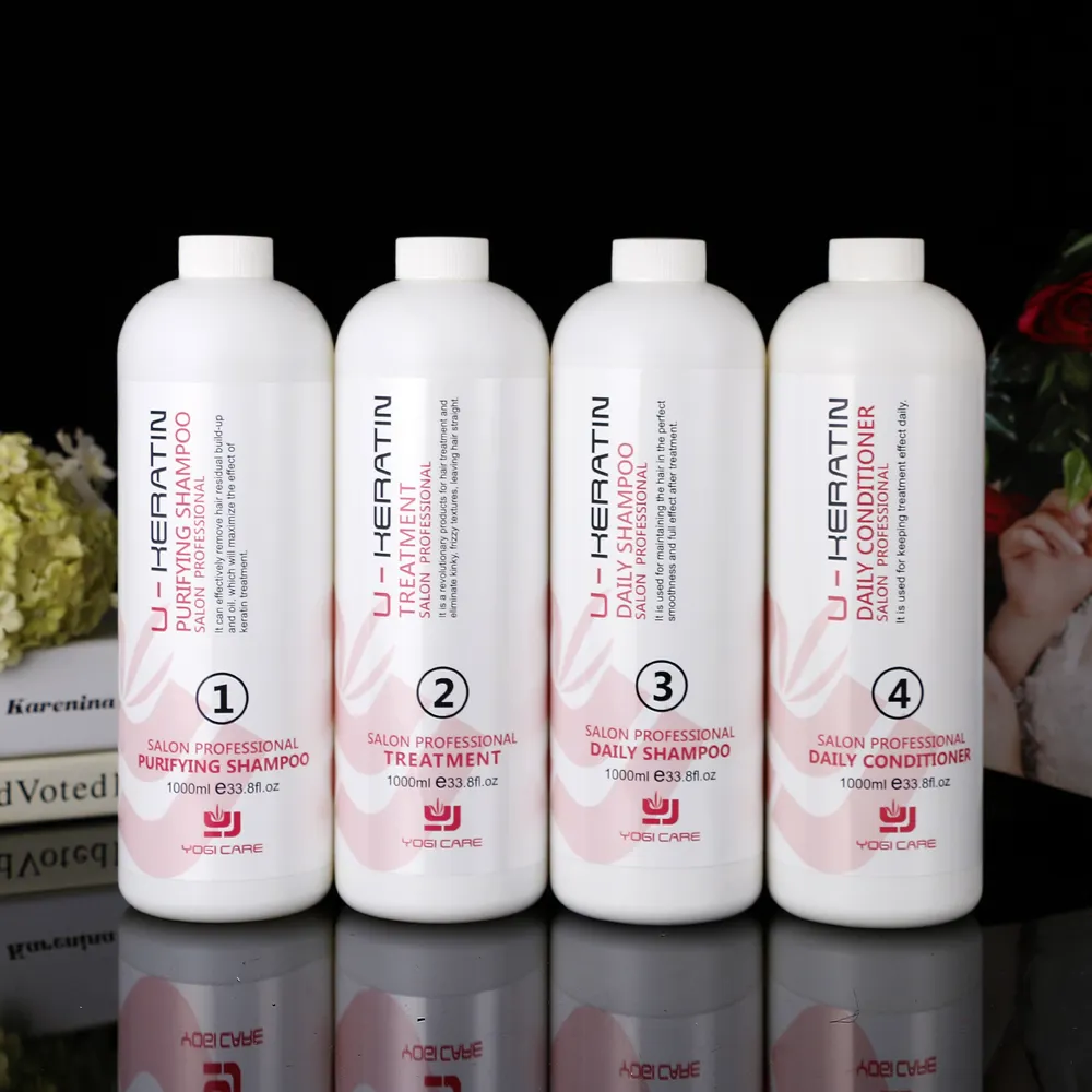 Yogi Keratin Haar glättung Behandlung heißer Verkauf Bio-Shampoo und Conditioner