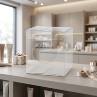 Boîte en plastique PET pliable transparente, emballage de vente au détail personnalisé imprimé pour les cosmétiques, les cadeaux, la papeterie