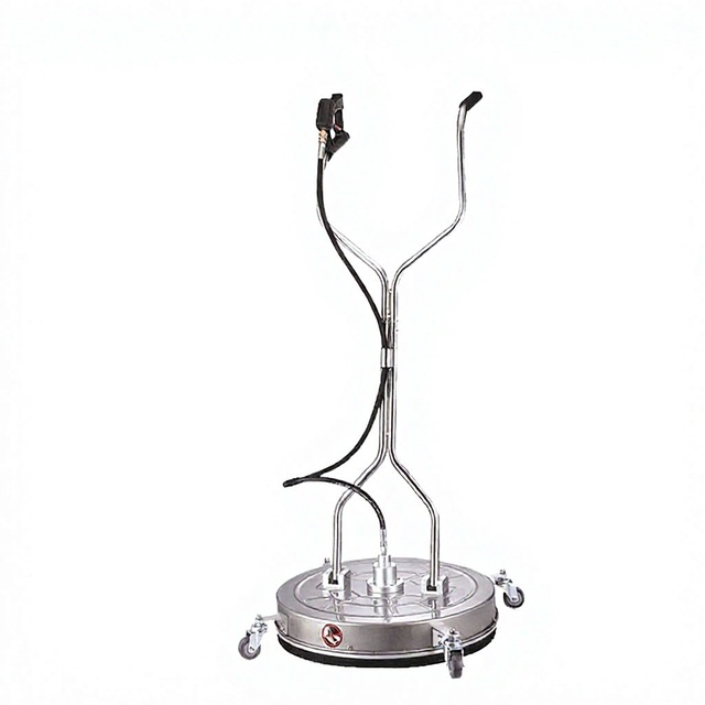 Amjet High Pressure Surface Cleaner 18-Inch Stainless Steel 20HP 200bar 220V Heavy-Duty Durable Scrubber with Armrests