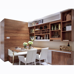 Vitrine de salon, <span class=keywords><strong>bar</strong></span> <span class=keywords><strong>d</strong></span>'<span class=keywords><strong>angle</strong></span> <span class=keywords><strong>en</strong></span> <span class=keywords><strong>bois</strong></span>, armoire à vin avec réfrigérateur à vin - Product Image 3