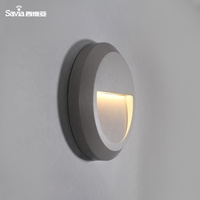 Eunavia — applique murale LED circulaire imperméable conforme à la norme IP65, avec boîtier en ABS et PC, éclairage d'angle, luminaire d'intérieur et d'extérieur, idéal pour des escaliers, 1.5W