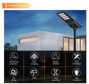 Factory OEM All In One Integrated <b>LED</b> Solar Street <b>Light</b> IP66 Waterproof <b>Motion</b> <b>Sensor</b> Outdoor Road Parking Lot Highway - Product Image 2