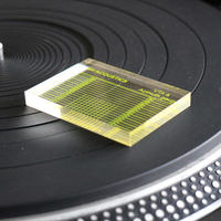 Règle de réglage de précision en acrylique transparent pour tourne-disque vinyle – Outil de mesure professionnel pour l'ajustement et la calibration