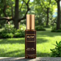 Huile capillaire 2-en-1 100 % pressée à froid, biologique, à base de poudre de Neem indien, pour cheveux bouclés/abîmés et croissance des cheveux, formule unisexe
