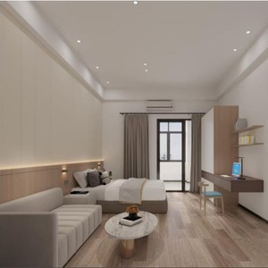 เฟอร์นิเจอร์โรงแรมทันสมัยปรับแต่งได้ชุดเครื่องนอนเฟอร์นิเจอร์ห้องนอนไม้สำหรับการใช้ในห้องพักและอพาร์ตเมนต์ - Product Image 4