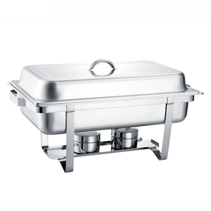 Equipo de catering económico Calentador de alimentos para buffet Chafer Plato de frotamiento de acero inoxidable - Product Image 3