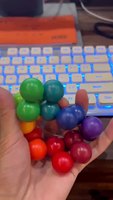 Jouet magique à presser en perles 3D pour enfants, en plastique TPR, anti-stress, anti-anxiété, jeu de puzzle