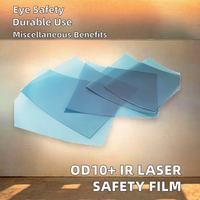 Protection Oculaire Laser Optimale Nouveau Film de Sécurité IR OD10+ 1030-1080nm à Absorption IR pour Équipement Laser Longue Durée