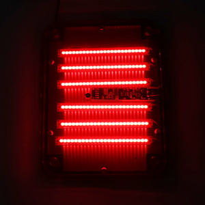 Nuevas Luces de Advertencia Estroboscópicas COB de 72W y 10 Pulgadas, Rojo y Azul, Montaje Superficial Delgado, Lámparas Intermitentes de Seguridad, DC12V, 6 Piezas, Luces de Tráfico para Camiones y Automóviles - Product Image 4