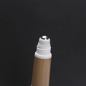 Custom High Quality 10ml 15ml <b>Plastic</b> Cosmetic Squeeze Soft Empty <b>Tube</b> With Roll Ball Massage Head Cap for Eyes Serum Cream - Product Image 6