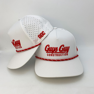 Waterproof Snapback Cap Custom Hats Embroidered logo 5 Panel Sports Breathable Rope Gorras for Business - Product Image 4