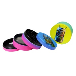 Wholesale Custom Color <b>Herb</b> <b>Grinder</b> Zinc Alloy Cylinder 4 Layers Manual Manipulation Dry Tobacco <b>Grinder</b> Smoking Accessories - Product Image 2