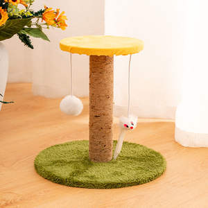 Griffoir vertical en sisal pour <span class=keywords><strong>chat</strong></span> - Tour à gratter extra durable avec jouets suspendus - Product Image 5