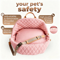 Sac à dos de transport pour animaux de compagnie, écologique, imperméable, luxueux, moderne, pour chiens et chats - Accessoire de voyage portable à double usage pour la voiture