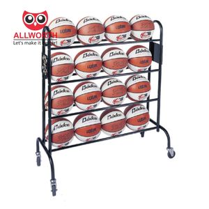 Estante de almacenamiento de equipos escolares para niños de alta calidad, jaula de bolas, estante de exhibición deportivo de acero - Product Image 4