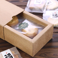 Boîtes de nourriture en papier à tiroir imprimé personnalisé bon marché pour l'emballage de beignets de boulangerie