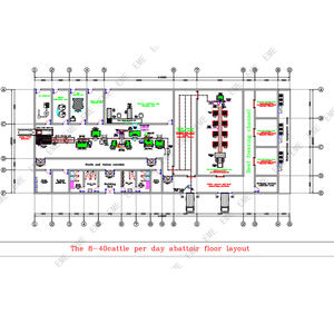 50 ganado por día, ganado musulmán Halal, línea de matadero de vacas, equipo de matadero de cabra, oveja y cerdo - Product Image 2