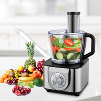 Robot culinaire multifonction 9-en-1 OEM ODM 820W 1100W 3.2L, mélangeur, hachoir, broyeur, moteur tout cuivre, acier inoxydable, vente en gros d'usine, personnalisable