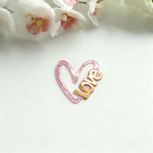 Nuovo Stile 2026: Decorazioni per Torte e Cupcake a Forma di Cuore in Acrilico Inciso a Strati, Ecologiche e Adorabili per San Valentino - Product Image 4