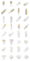 2,5 W G9 Bombilla Led Cerámica Parpadeo Libre 85-265V 110V 220V 277V 230V 24V DC/AC Lámpara de luz regulable Cristal 1W 2W 3W 4W 5W 6w 7W 8W