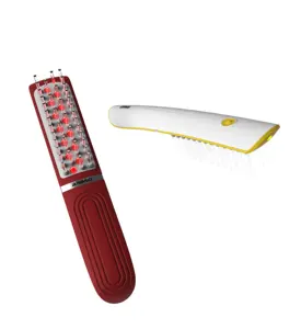 Kaiyan médico eléctrico EMS radiofrecuencia LED luz 650nm máquina de crecimiento de cabello peine de vibración crecimiento de cabello casco masajeador de cabeza