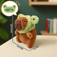 Nouvelle Peluche Capybara Porte-clés 100% Coton PP, Poupée Douce 13-15cm, Porte-clés en Peluche, Poupée Douce