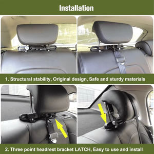 Support de fixation universel pour siège auto enfant avec interface ISOFIX, kit de fixation avec attache de sécurité pour accessoires de siège bébé - Product Image 4