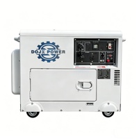 Générateur diesel silencieux à faible bruit, 5/10/15/20KW 220V biphasé, ATS automatique, AVR, grande puissance, générateur de secours d'urgence