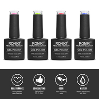2022 Nail Art Gel Polish pour Ongles French Tip Manucure Gel Émail Laque Couleur OEM Logo UV LED Nail Gel Polish