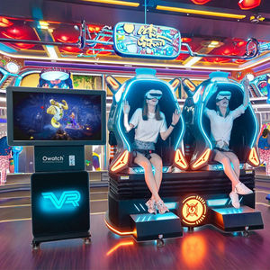 Simulateur de <span class=keywords><strong>centre</strong></span> de jeux VR : Chaise de cinéma VR 9D à 2 places pour une expérience de réalité virtuelle immersive et dynamique, idéal pour les entreprises rentables. - Product Image 2