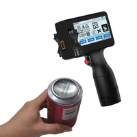 Imprimante à jet d'encre portable de 12,7 mm pour l'impression manuelle sur les canettes en aluminium, les sacs en plastique, les bouteilles, les cartons avec logo de date d'expiration, code CR