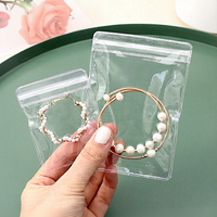 Sacs de rangement pour bijoux en PVC transparent Shengcan, 100 pièces par paquet, pochettes transparentes pour bagues, boucles d'oreilles, bracelets, colliers