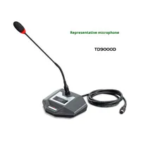 Microphone de conférence filaire portable TTD9000 super cardioïde directionnel pour utilisation radio et télévisuelle avec vidéo à distance