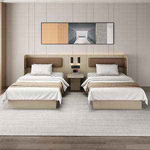 Ensemble de chambre à coucher d'hôtel 3-4 étoiles au design moderne et écologique, personnalisable en taille et couleur, mobilier en bois pour appartements et chambres d'hôtes - Product Image 1