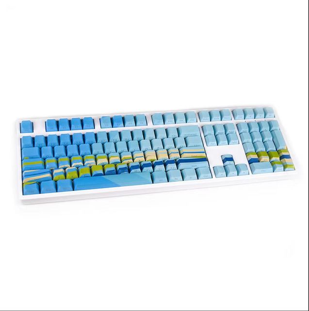 Aflion Wholesale OEM 61 87 104 Keys Typewriter Black Pink White Blue Puller Gaming ABS Mechanical Keyboard Keycaps ANSI/ISO