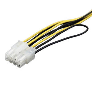 สายแปลงไฟ CPU แบบ 6 พิน ตัวผู้ เป็น 8 พิน ตัวเมีย พร้อมสายต่อขยายและขั้วต่อ - Product Image 2