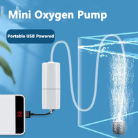 Pompe à oxygène portable mini USB pour aquarium, oxygénateur silencieux, pompe à air, fournitures d'aquaculture, accessoires de pêche