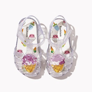 Sandalias de Gladiador de Verano para Niñas, con Cristales y Frutas, Planas, Transpirables, Antideslizantes, de Plástico, Divertidas - Product Image 4