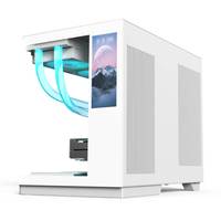 AntarcChill Hot Sale Tempered Glass Front Side Panel Computer Case & Towers Wholesales Micro ATX Gaming Pc case with Lcd Display