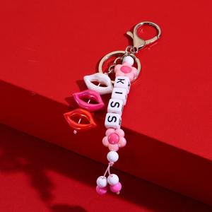 Portachiavi con Lettera Iniziale e Perline, Anello Portachiavi con Bandiera Americana, <span class=keywords><strong>Ciondolo</strong></span> Dolce Amore, <span class=keywords><strong>Ciondolo</strong></span> a Forma di Delfino e <span class=keywords><strong>Stella</strong></span> <span class=keywords><strong>Marina</strong></span> per Borse - Product Image 4