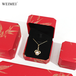 Caja de Regalo de Anillo de Papel de Lujo Personalizada WEIMEI, Caja de Joyería de Alta Gama para Anillos, Colgantes, Pulseras y Collares - Product Image 2