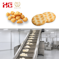 Chaîne de production entièrement automatique de galettes de riz et de snacks en acier inoxydable de marque HG, moulin à riz, machine à gâteaux de riz neige, 220V/380V, capacité 100L