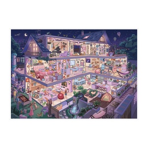 Yilan Scenery Stickers 1910 Villa Miniature Scene 3D DIY <strong>Journaling</strong> Stickers Stress-Relief Decals PET Material Creative Style - Product Image 5