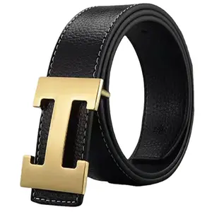 Leather Designer Belts Famous Brand Letter H Lychee Leather Belt Men Clothing Accessories Designer