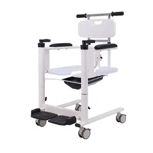 Silla multifuncional manual para discapacitados, silla de transferencia de elevación de pacientes con ruedas