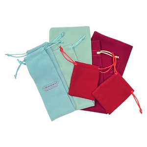 Bolsa de Joyería de Terciopelo de Lujo con Cordón, Personalizable con Logotipo, Reciclable, para Almacenamiento y Empaque de Regalos - Product Image 5